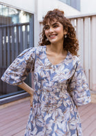 Twilight Bloom Midi Dress
