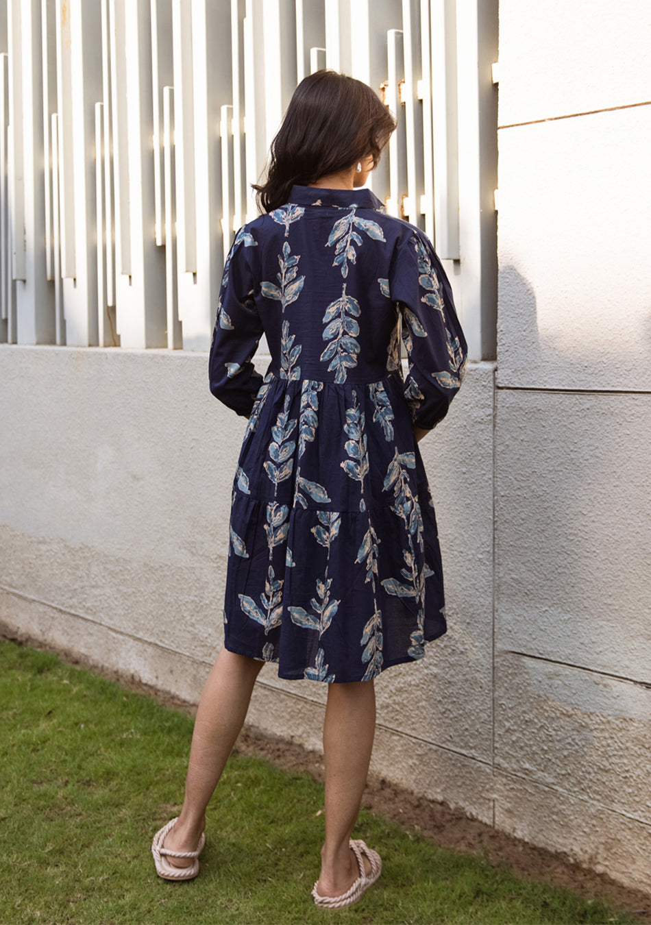 Ammanya Sapphire Leafy Dress