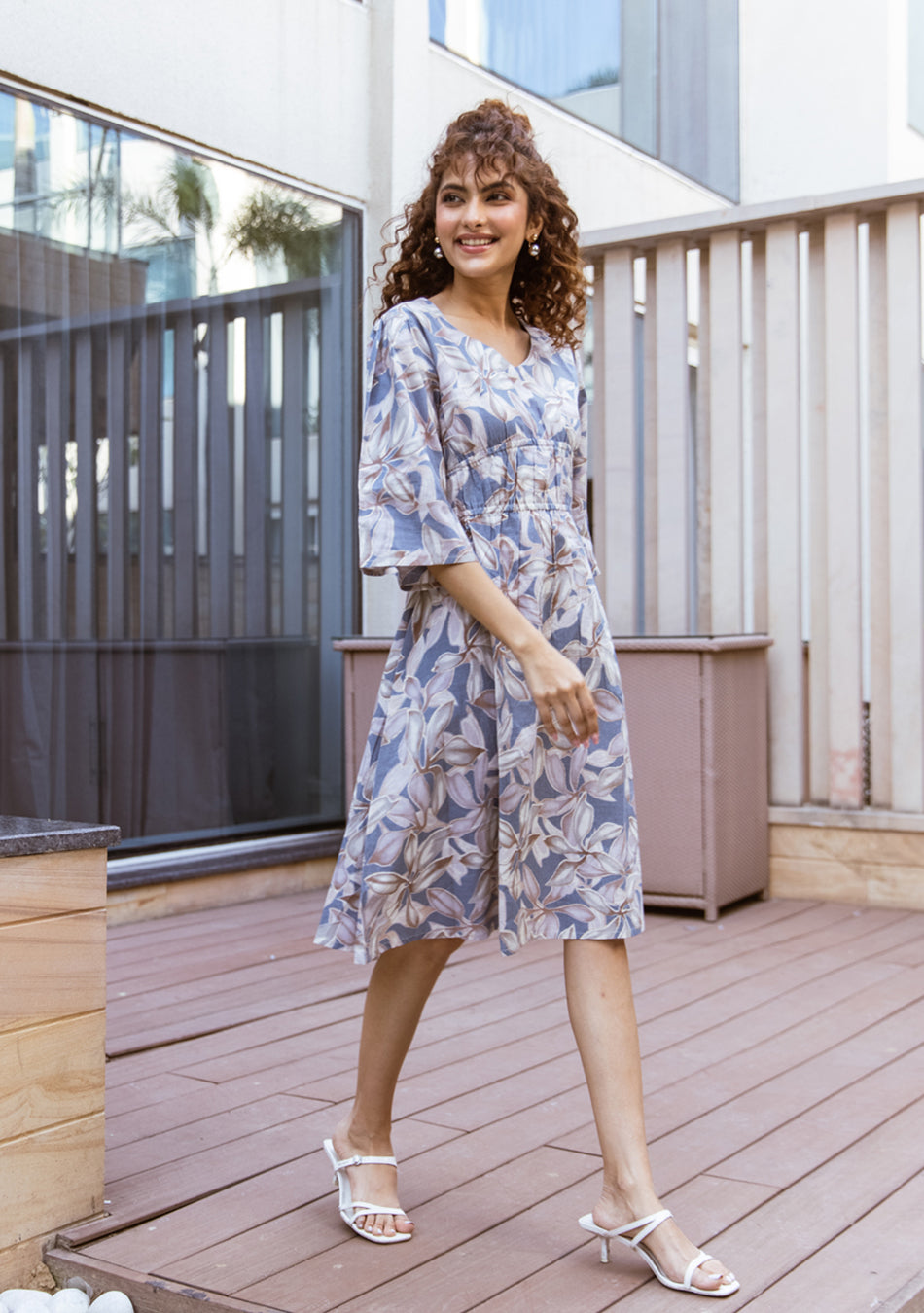 Ammanya Twilight Bloom Midi Dress