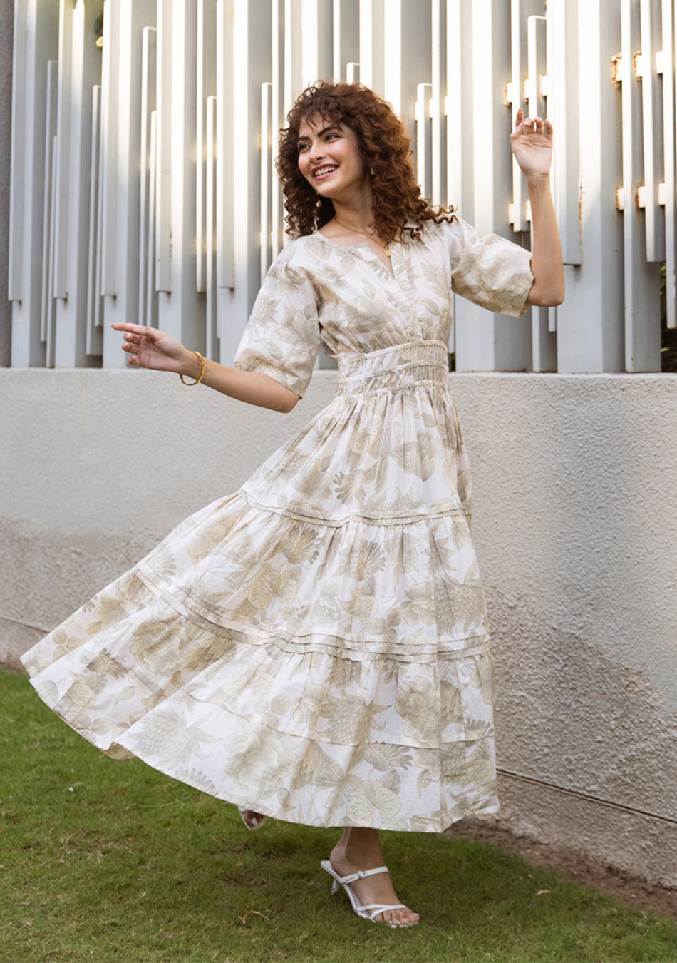 Ammanya Sandstone Breeze Dress