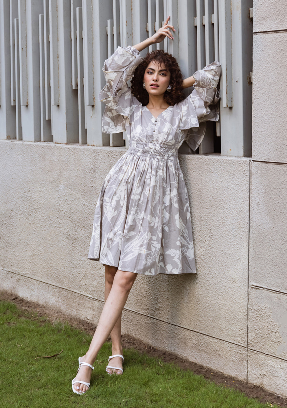 Ammanya Moonlit Ruffle Bloom Dress