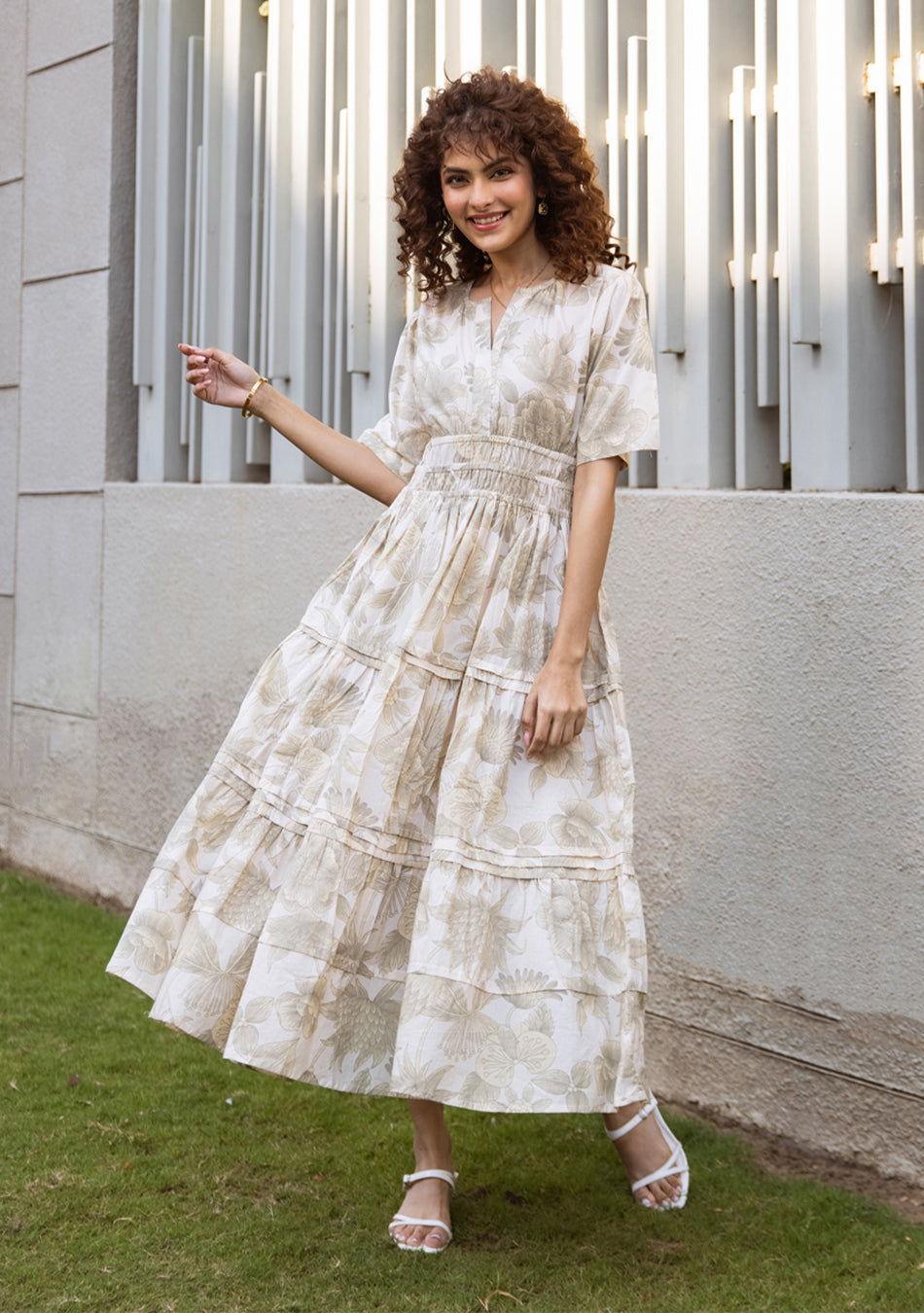 Ammanya Sandstone Breeze Dress