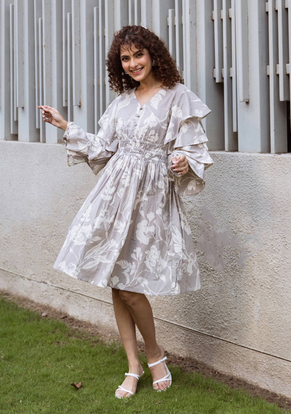 Ammanya Moonlit Ruffle Bloom Dress