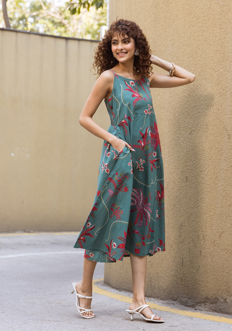 Ammanya Green Scarlet dress