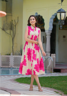 Fuchsia Bloom Charm Dress