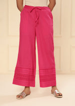 BRIGHT PINK SCHIFFLY BORDER PANT