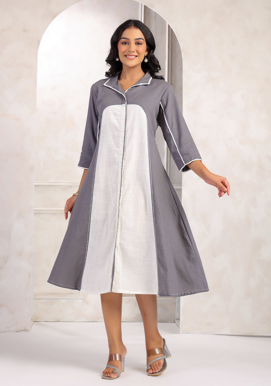 Ammanya Monochrome calm dress