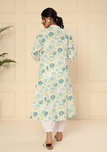 Ammanya PASTEL GREEN Floral Printed A-Line Kurta