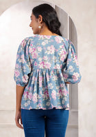 Blossom String Peplum Top