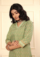 Olive Blossom Kurta