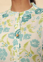 Ammanya PASTEL GREEN Floral Printed A-Line Kurta