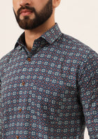 MultiColor Printed Pure Cotton Regular Fit Casual Shirt