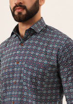MultiColor Printed Pure Cotton Regular Fit Casual Shirt