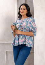 Blossom String Peplum Top