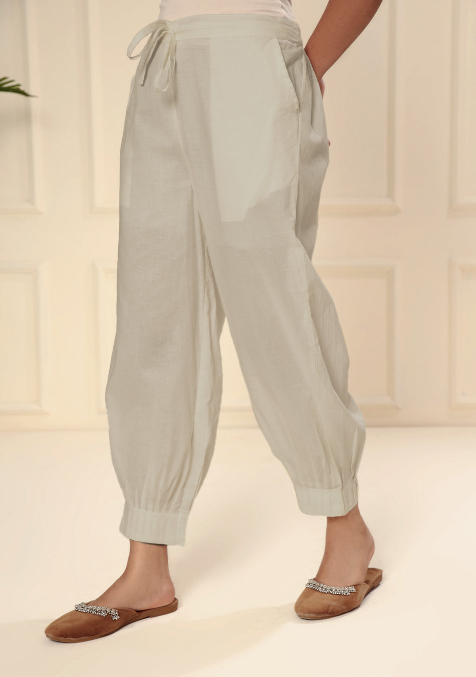 Ammanya STONE AFGHANI PANT WITH PINTEX