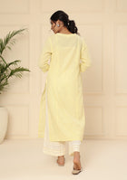 Soft Yellow Cotton Kurta