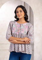 Spring Blossom Peplum Top