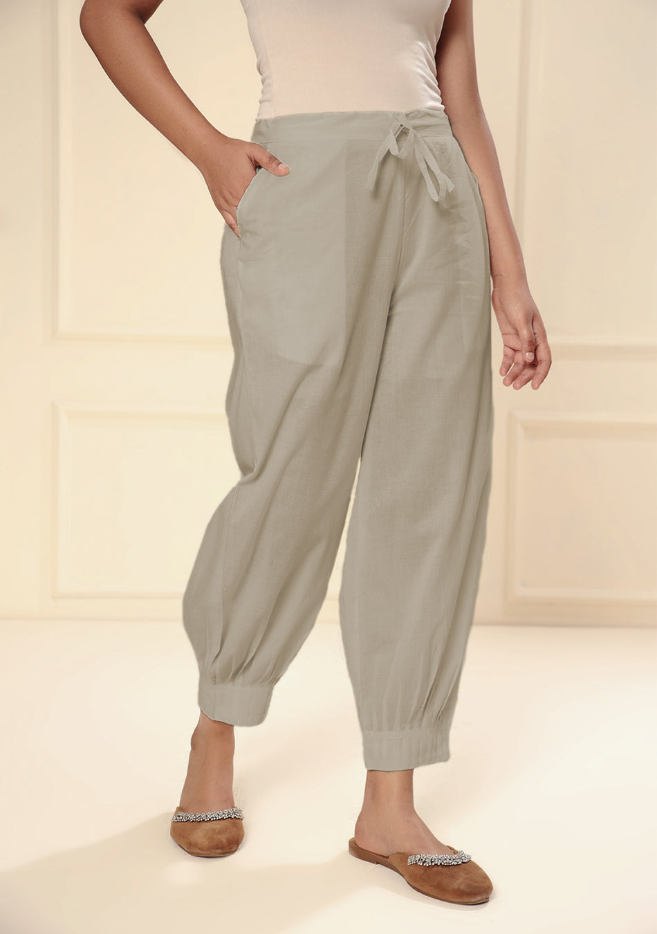 Ammanya STONE AFGHANI PANT WITH PINTEX