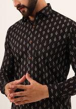 Brown Printed Pure Cotton Regular Fit Casual Shirt
