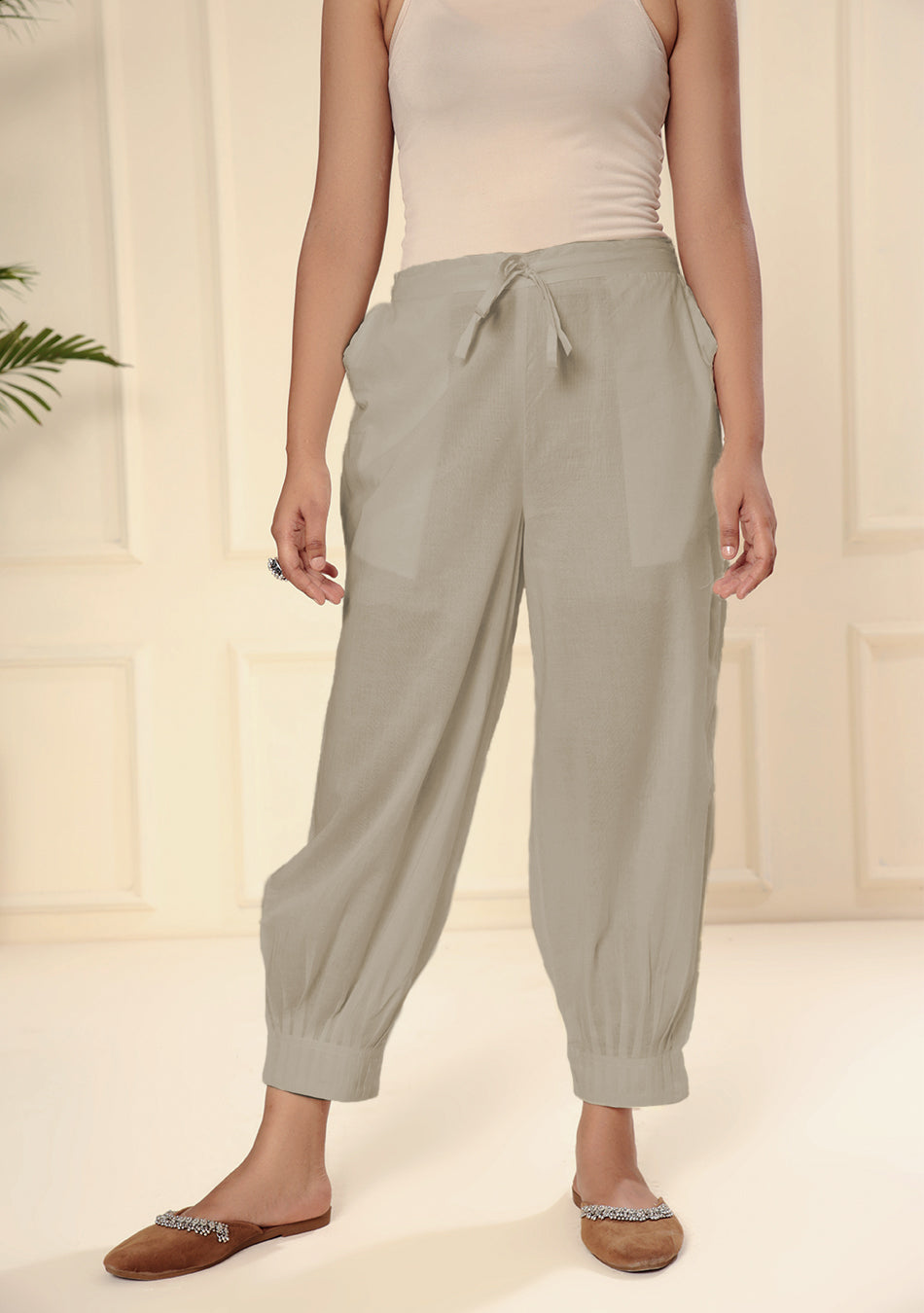 Ammanya STONE AFGHANI PANT WITH PINTEX