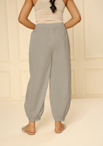 STONE EMBROIDERED LACE CUFF PANT