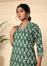 Mineral Green Cotton Kurta