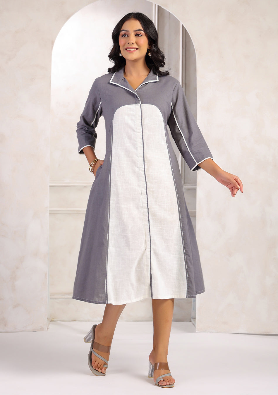 Ammanya Monochrome calm dress