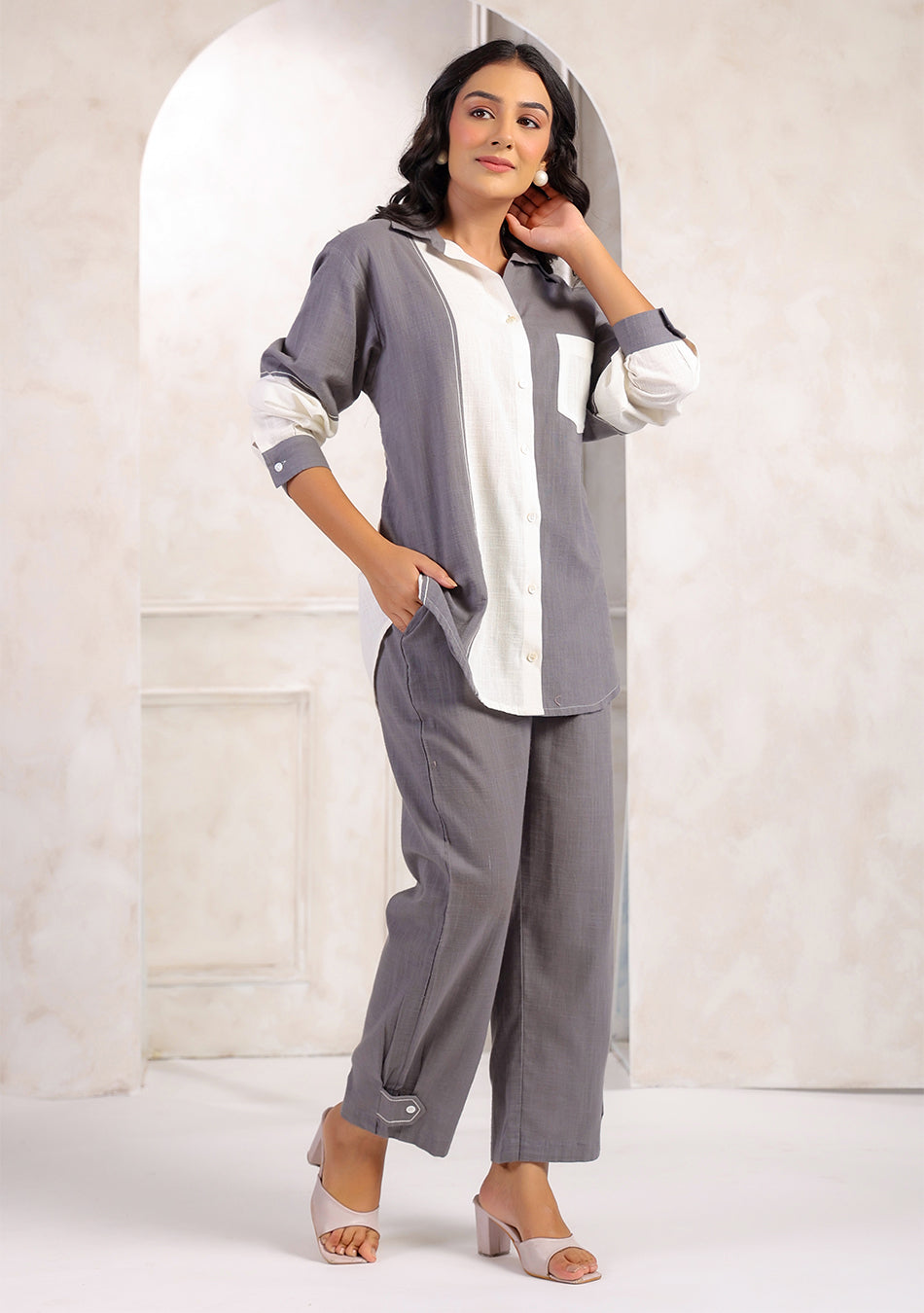 Ammanya Monochrome Calm Co-ord Set