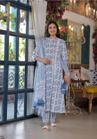Sky Veil Kurta Set