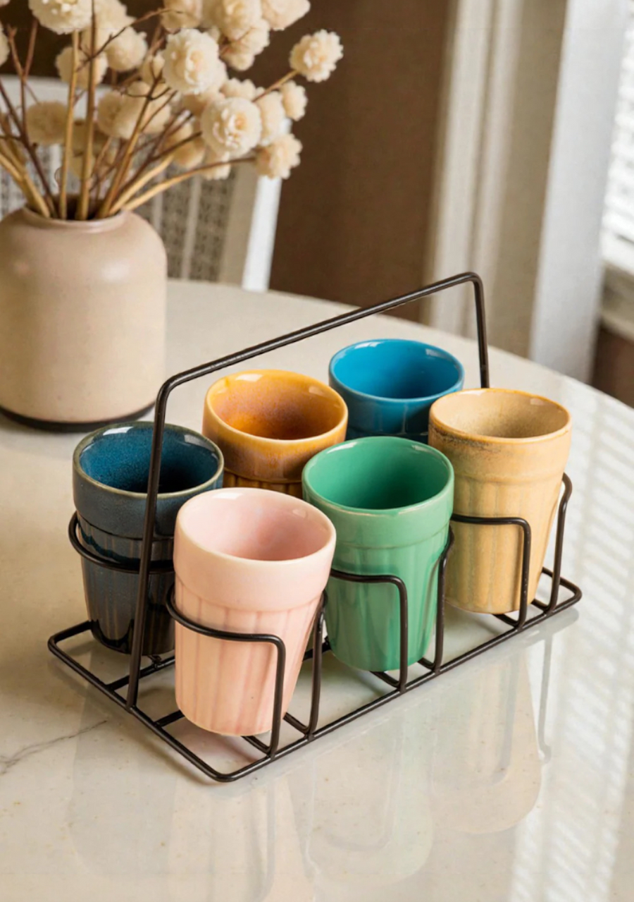 Tapri Chai Kulhar - Set of 6 - Handcrafted
