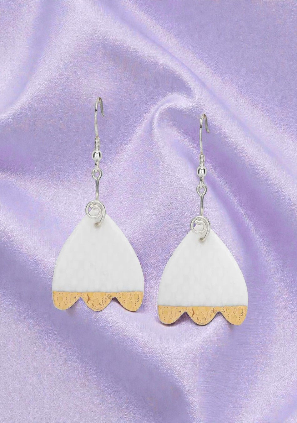 Pure Elegance White Earring and Pendant Set