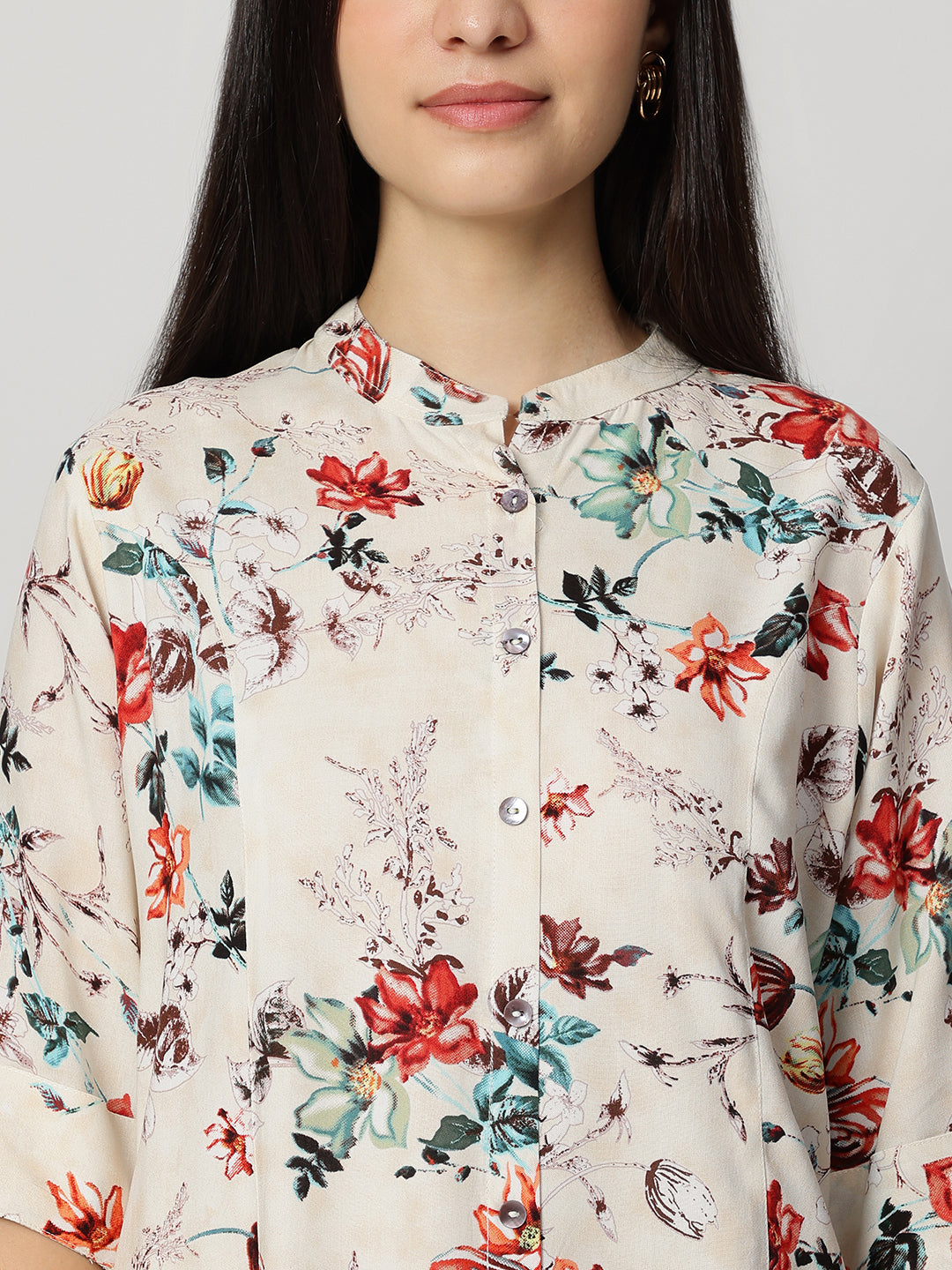 Ammanya Ivory Garden Bloom Top