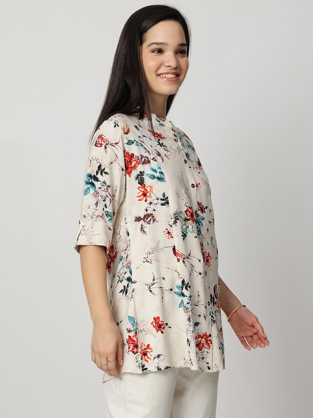 Ammanya Ivory Garden Bloom Top
