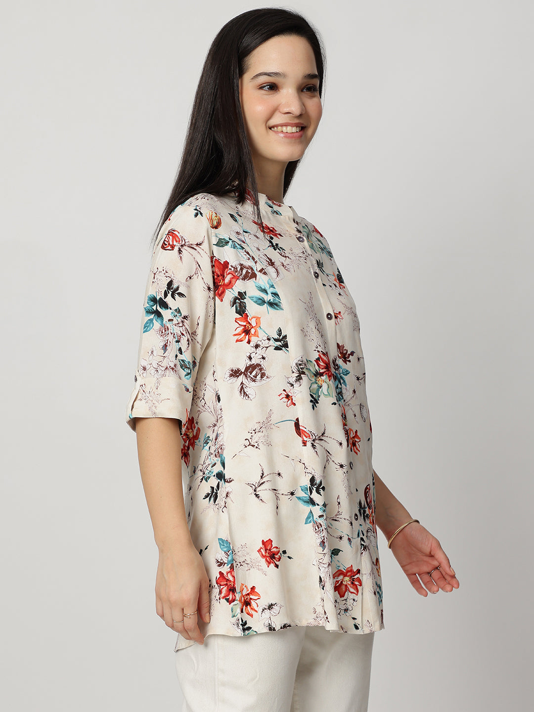 Ammanya Ivory Garden Bloom Top