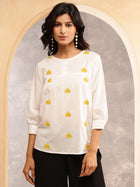 Yellow Floral Pop Top