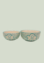 Aquamarine Mandala Bowls set