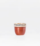 Brown & White Multicolour Ceramic Planter Online