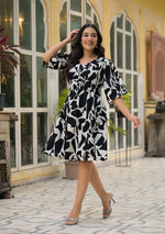 Monochrome Melody Dress