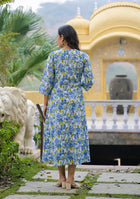 Azure Bloom Dress