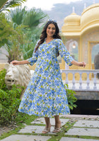 Azure Bloom Dress