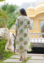 Green Floral Printed Kurta