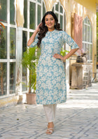 Mint Blossom Kurta