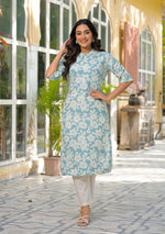 Mint Blossom Kurta