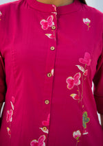 Ammanya Raspberry Garden Floral Co-ord Set