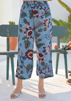 Ammanya Dusty Blue Floral Vine Printed Co-ord Set