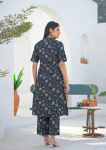 Ammanya Charcoal Sage Printed Co-ord Set