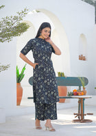 Ammanya Charcoal Sage Printed Co-ord Set