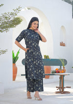 Ammanya Charcoal Sage Printed Co-ord Set