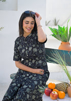 Ammanya Charcoal Sage Printed Co-ord Set