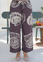 Ammanya Earth Brown Shell Print Co-ord set